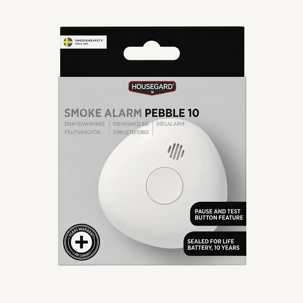 Housegard Pebble med 10 års batteri